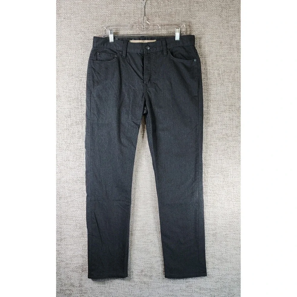 Banana Republic Travel Jean Slim Fit‎ Mens 32 (33x30) Charcoal Gray Stretch EUC